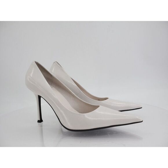 Jeffrey Campbell White Risktaker Pointed Toe Stiletto Heel Size 9.5 White Bridal - Picture 13 of 13